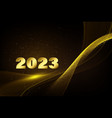 abstract shiny golden wave design element vector image vector image
