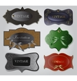 set of retro labels vector image
