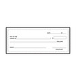 bank check vector image