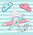 cartoon cat kitty characters vector image