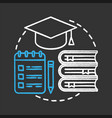 education chalk concept icon vector image