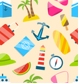 seamless texture of travel on holiday journey vector image vector image