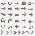 lots of black line arrows vector image