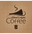 coffee background vector image vector image