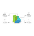 diagram chart cylinder graph presentation vector image vector image
