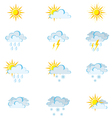 weather icons vector image