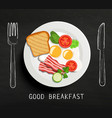 good breakfast lettering vector image vector image