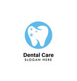 dental logo template care icon symbol vector image vector image