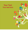 easter eggs on tree vector image vector image
