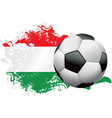 hungary soccer grunge vector image