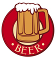beer mug vector image vector image