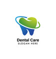 dental logo template care icon symbol vector image vector image