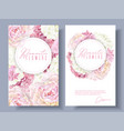 peony pink banners vector image vector image
