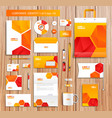 artistic corporate identity template with color vector image vector image