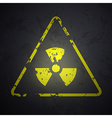 danger sign of radioactivity vector image vector image