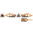 excavator vector image vector image