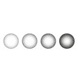 round shaped dotted objects stipple elements vector image