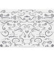 vintage accents and ornaments vector image vector image