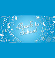 back to school concept banner poster vector image vector image