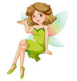 Fairy is standing on a white background Royalty Free Vector