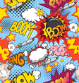 comic book explosion seamless pattern vector image vector image