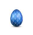 easter egg 3d icon color egg isolated white vector image