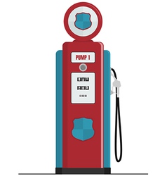 Retro gas pump Royalty Free Vector Image - VectorStock
