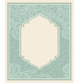 vintage frame with floral pattern vector image