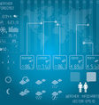 weather infochart vector image