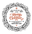 christmas vintage card vector image vector image