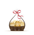 easter eggs vector image