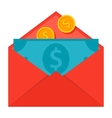 message money transfer concept vector image vector image