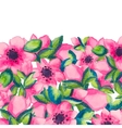 spring watercolor with colorful flowers of sacura vector image