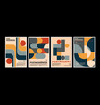 artworks posters inspired postmodern vector image vector image
