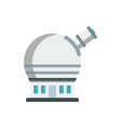 astronomical observatory icon flat style vector image vector image