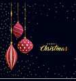 beautiful premium merry christmas greeting vector image