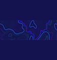 topographic relief contouring line elevation map vector image vector image