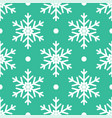 christmas seamless pattern with snowflakes vector image