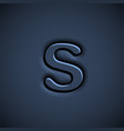 pressed font character vector image