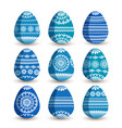 easter eggs vector image vector image