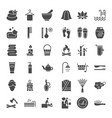spa solid web icons vector image vector image