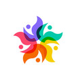 star people diversity family group team community vector image