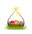easter eggs vector image vector image