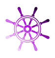icon of steering wheel vector image vector image