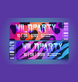night club party ticket templates set vector image vector image
