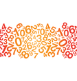 red number background vector image