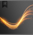 transparent light effect in gold color vector image