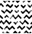 zig zag chevron grunge black seamless pattern vector image