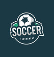 football soccer logo sport emblem vector image