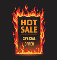 hot sale vintage flyer colorful vector image